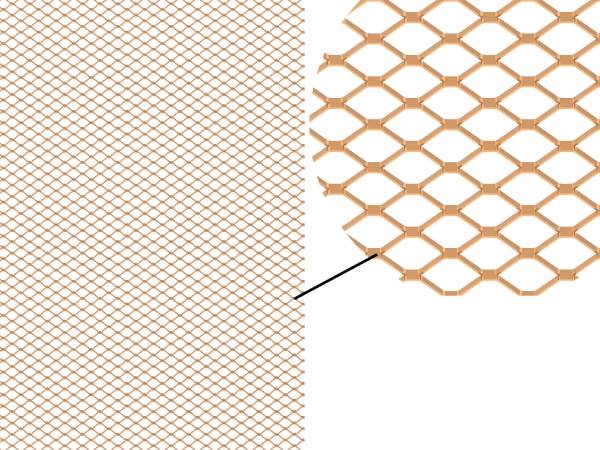 Micro Expanded Copper Mesh Lightning Defense EMI Shielding