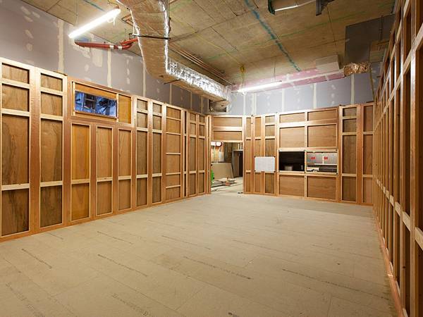 Fine copper meshes are used in the MRI room construction.